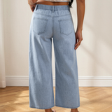 Briar Square Patch Pocket Ankle-length Barrel Jeans
