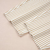 Lennox Stripe Casual Barrel Jeans - Khaki