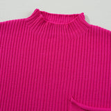 Ayla Short Sleeve Sweater - Bright Pink