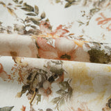 Summer Vintage Style Floral Print High Waist Wide Leg Jeans