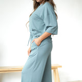 Esme Loungewear Set - Dusty Blue
