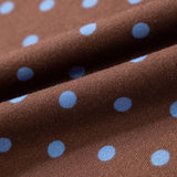 Jane Polka Dot Drawstring Wide Leg Long Sleeve Top Pant Set