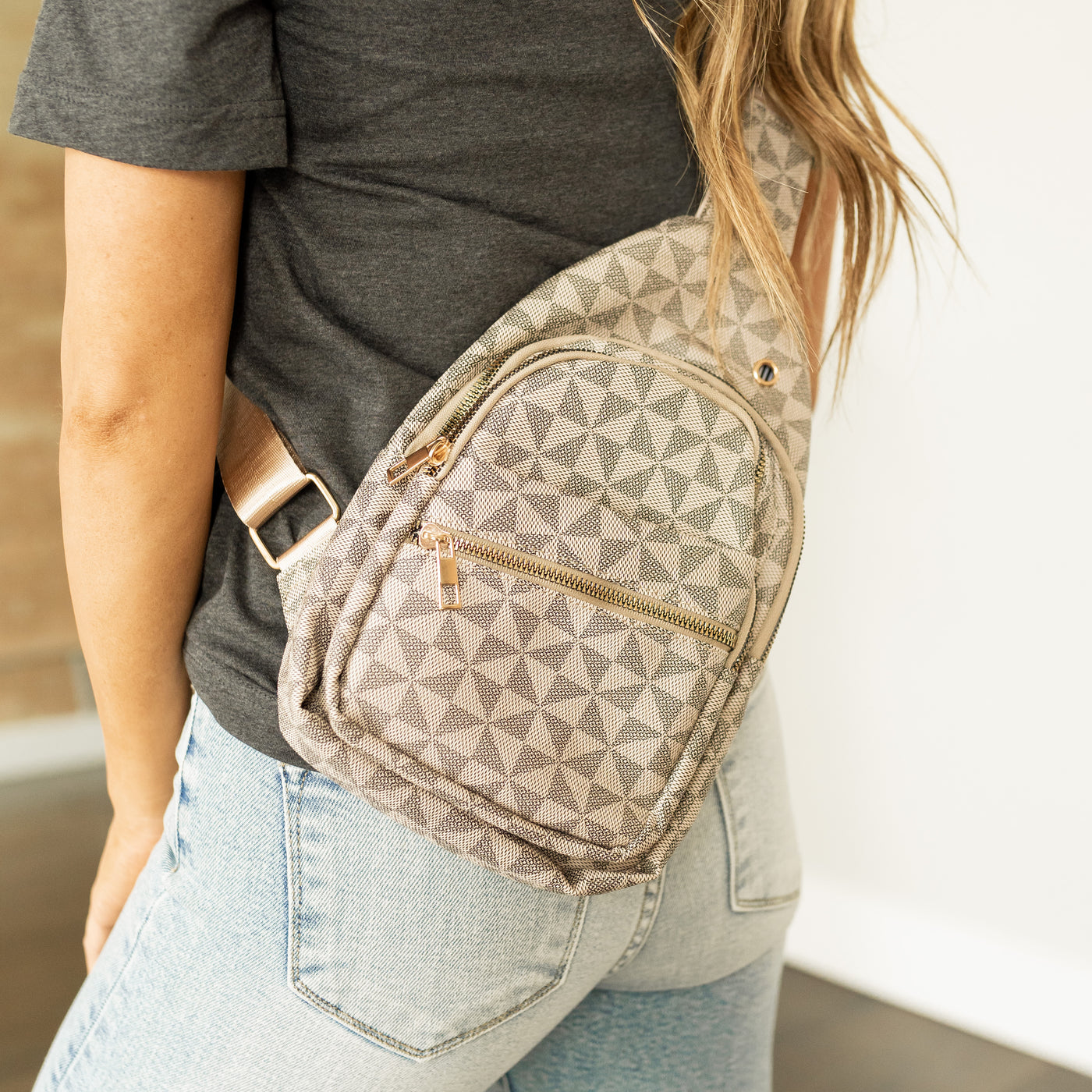 Scarlette Sling Backpack - Taupe