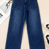 Blakely Daily Fashion Straight Leg Mid-Rise Shift Jeans