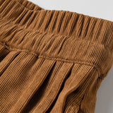 Aven Elastic Waist Ankle Length Wide Leg Pants