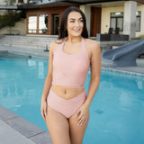 Kauai Twist Swim Top - Rose