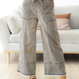 Beau Wide Leg Jeans - Gray Wash | Dropship
