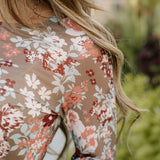 Sheer Green Floral Top | Dropship