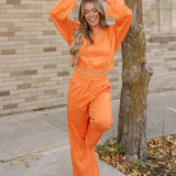 Miles Wide Leg Pants Set - Flamingo| Dropship