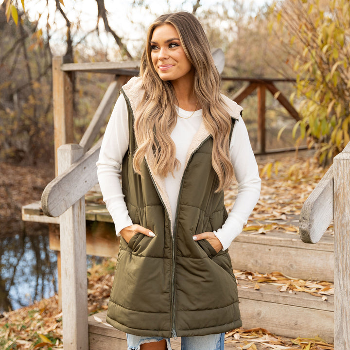 Monroe Vest - Olive