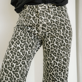 Winona Leopard Print Barrel Jeans