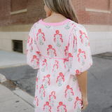 Catherine Puff Sleeve Flared Mini Dress