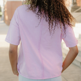 Hollis Mineral Wash Drop Shoulder Raw Edge Loose Tee