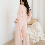 Miles Crop Pullover Drawstring Wide Leg Pants Set