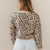 PREORDER Palmer Leopard Print Dolman Sleeve Sweater | Dropship