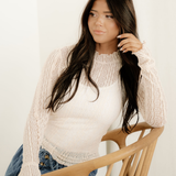 Molly Long Sleeve Mock Neck Sheer Lace Top
