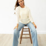 Elena Hollow Out Knit Round Neck Sweater | Dropship