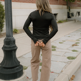 Rylie Basic Long Sleeve Tee - Black