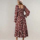 Lydia Sleeve Square Neck Smocked Maxi Dress | Dropship