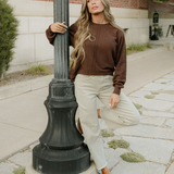 Rosa Sweater - Heather Brown