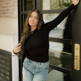 Rylie Basic Long Sleeve Tee - Black
