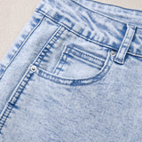 Tatum Light Washed Pull On Barrel Jeans