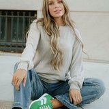 Addison Ribbed Texture Drop Shoulder Henley Knit Top