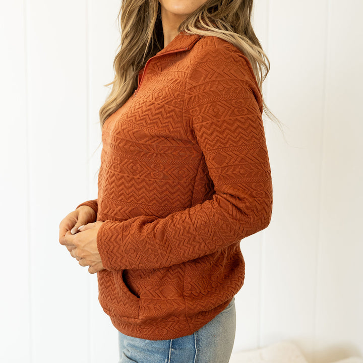 Nettie Pullover - Rust