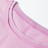 Hollis Mineral Wash Drop Shoulder Raw Edge Loose Tee