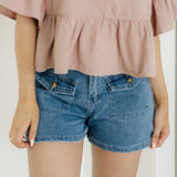 Amiri Flap Pockets Denim Shorts