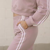 Varsity Pullover Wide Leg Pants 2pcs Outfit | Dropship