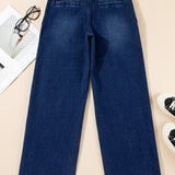 Blakely Daily Fashion Straight Leg Mid-Rise Shift Jeans