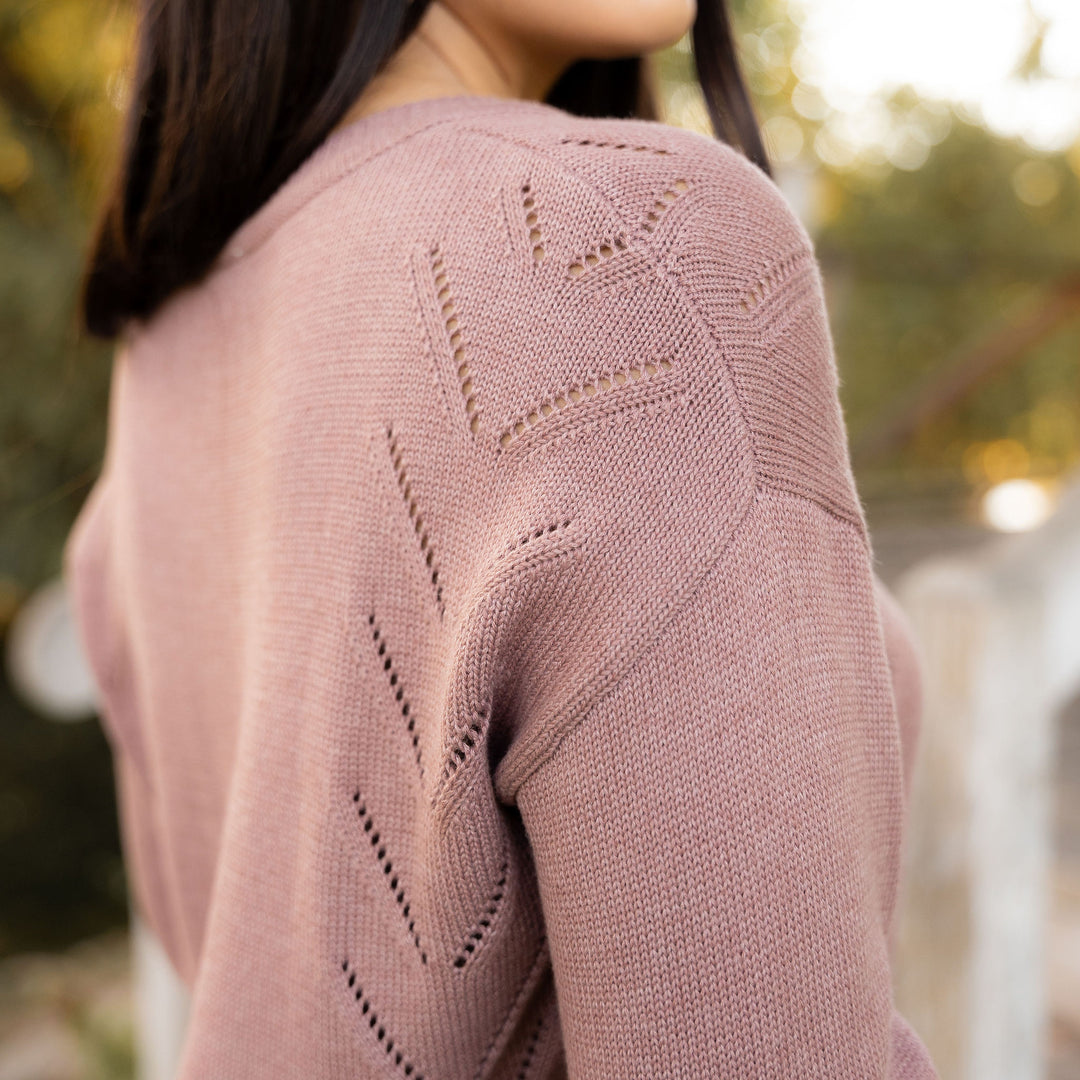 Peyton Sweater - Dusty Plum