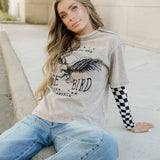 Free Bird Mineral Wash Tee