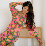 Tinsley Floral Puff Sleeve Smocked Bodice Frill Tiered Dress