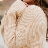 Lou Drop Shoulder Side Slits Loose Sweater