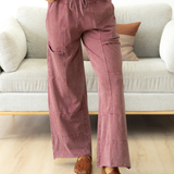 Teagan Raw Hem Pants - Wild Ginger | Dropship