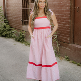 Camila High Waist Ruffle Hem Maxi Dress