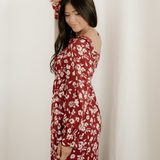 Lydia Sleeve Square Neck Smocked Maxi Dress
