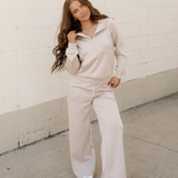 Harlow Half Zip Thumbhole Sleeve Hoodie Active Pants 2pcs Outfit