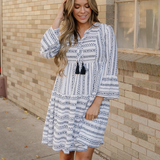 Kienna Bell Sleeve High Waist Mini Dress