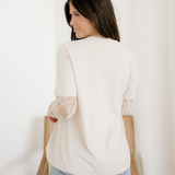 Layered Lace Long Sleeve T Shirt