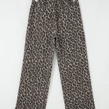 PREORDER Bailey Leopard Straight Loose Leg Jeans | Dropship