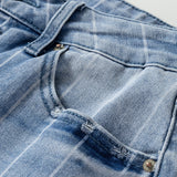 Veronica Multi Buttons Wide Leg Jeans
