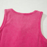 Vintage Distressed Ribbed Mineral Wash Tank Top