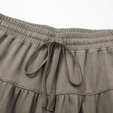Fern Elastic Waist Drawstring Wide Leg Full Length Pants