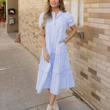 Kaeli Scallop Tiered Dress | Dropship