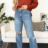 Riley High Rise Flare Jeans - Vervet