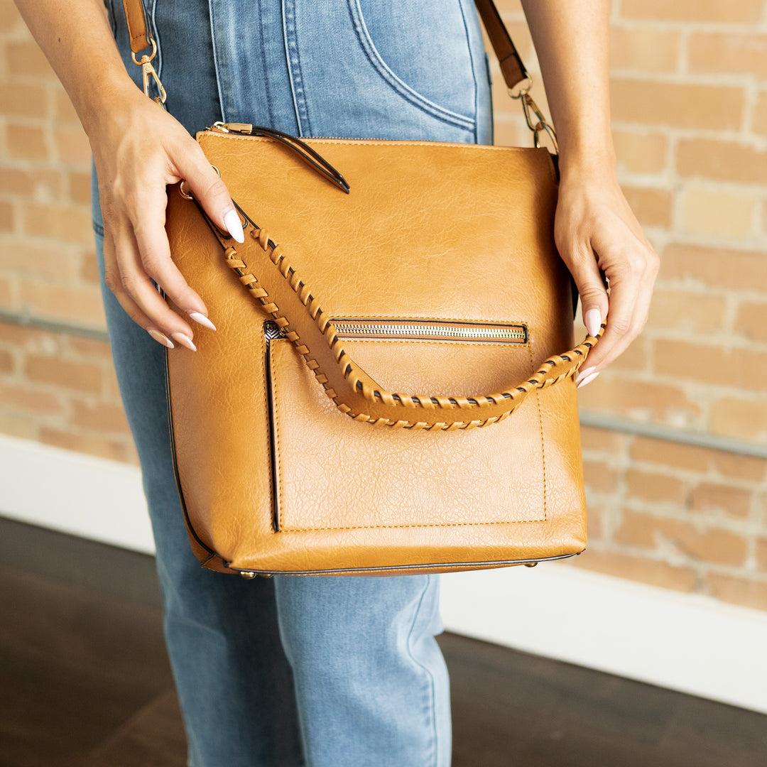 Maya Handbag/Wallet Set - Brown