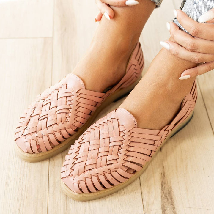 Ana Huarache Flats - Peony